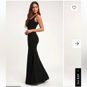Lulus Sweetest Little Thing Black Maxi Dress